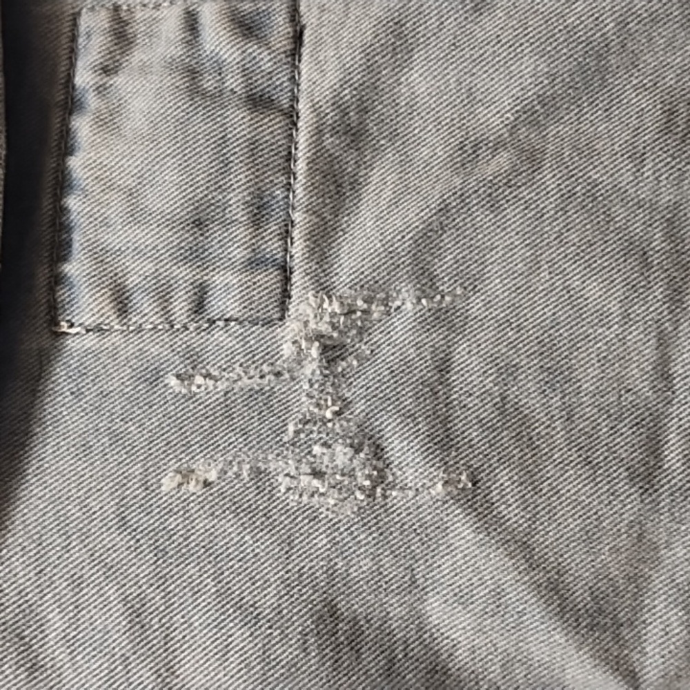 Distressed Denim Jacket (3X) - Picture 9 of 14